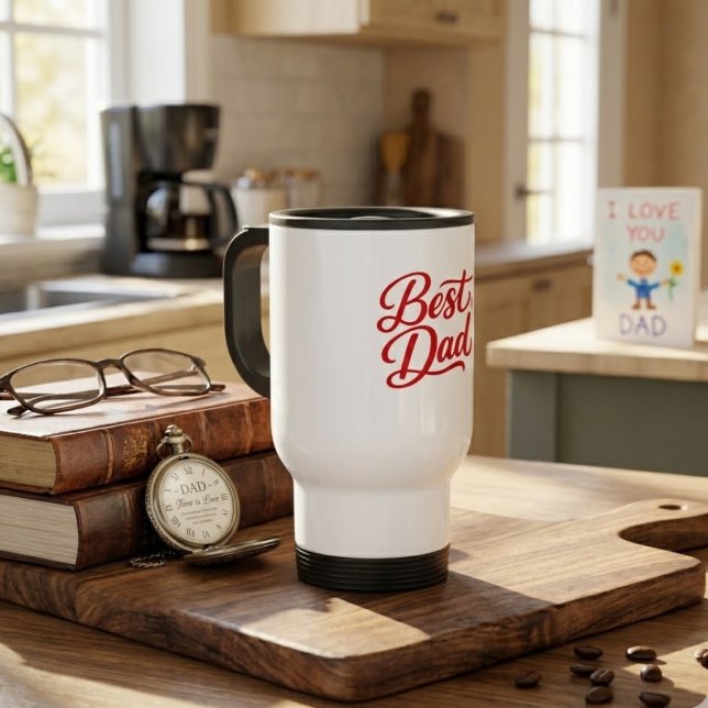 Best Dad Ever Gift Tee Reisebecher (Von Creator hochgeladen)