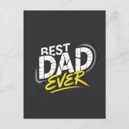 Best Dad Ever Graffiti Art Postkarte