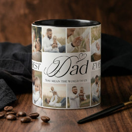 Best Dad Ever Personalized Photo Collage keepsake Tasse