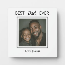Best Dad Ever Tabletop Plaque with Easel Fotoplatte