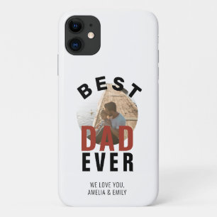 Best Dad Ever Typography Father's Day Foto Case-Mate iPhone Hülle