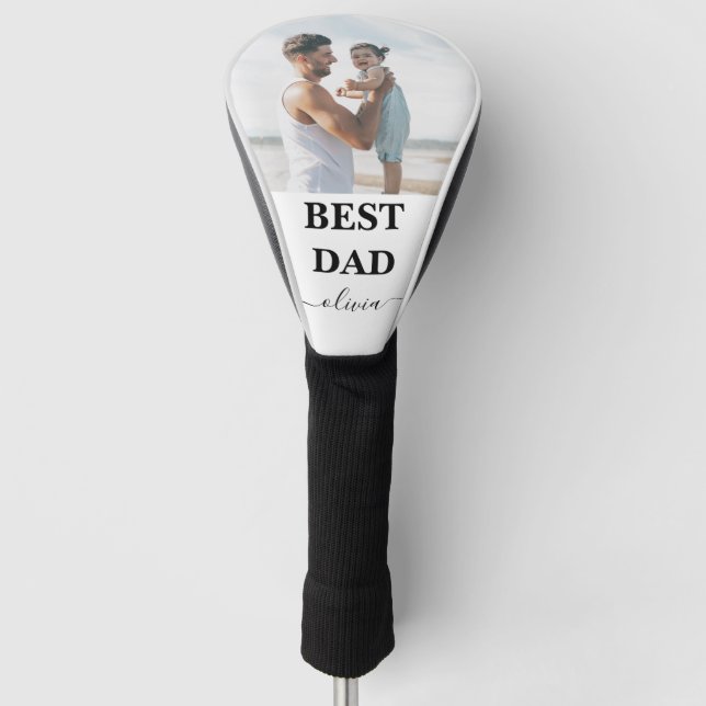 Best Dad  Golf Head Cover – Funny Father’s D Headcover (Vorderseite)