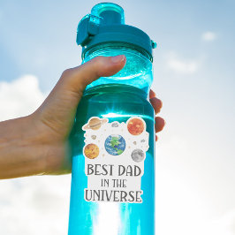 Best Dad in The Universe Funny Quote Fathers Day Aufkleber