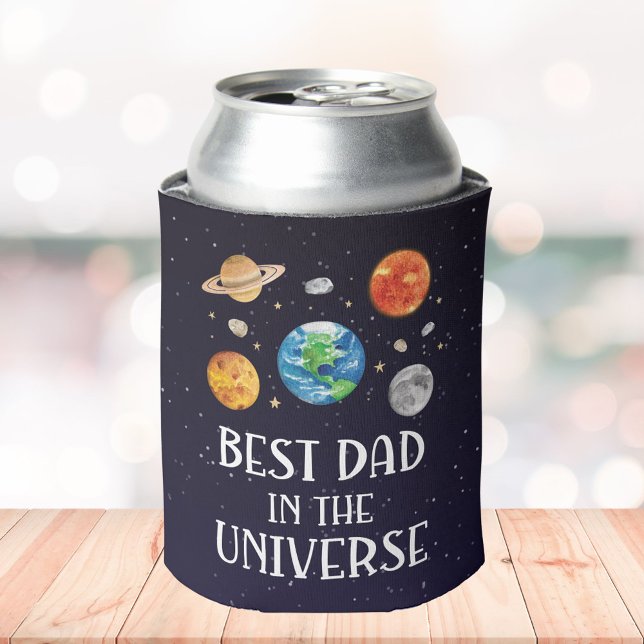Best Dad in The Universe Funny Quote Fathers Day  Dosenkühler (Von Creator hochgeladen)
