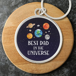 Best Dad in The Universe Funny Quote Fathers Day Schlüsselanhänger