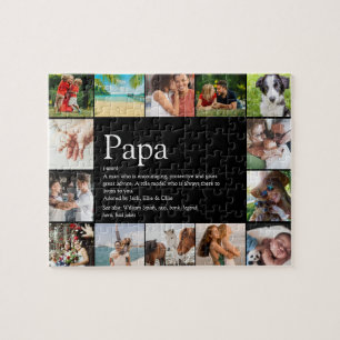 Best Dad Papa Father Definition 14 Photo Fun Black Puzzle