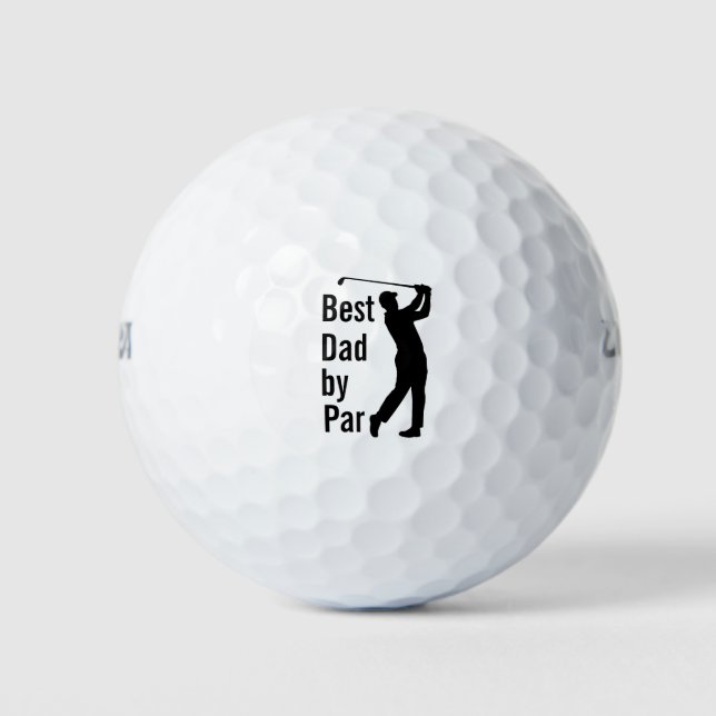Best Dad Personalized Photo Golf Balls Golfball (Vorderseite)