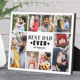 Best Dad Photo Collage Fotoplatte