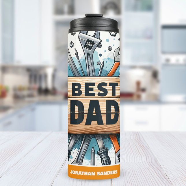 Best Dad - Tool Design for Handy Dads  Thermosbecher (Von Creator hochgeladen)
