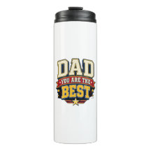Best Dad Tumbler - Varsity Fathers Day Gift Cup