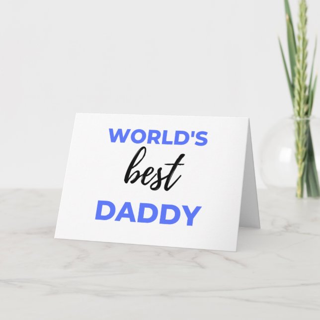 Best Daddy bl Karte (Vorderseite)