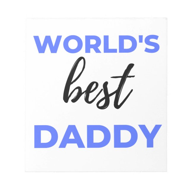 Best Daddy bl Notizblock (Vorderseite)