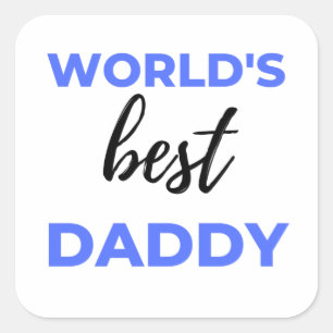 Best Daddy bl Quadratischer Aufkleber