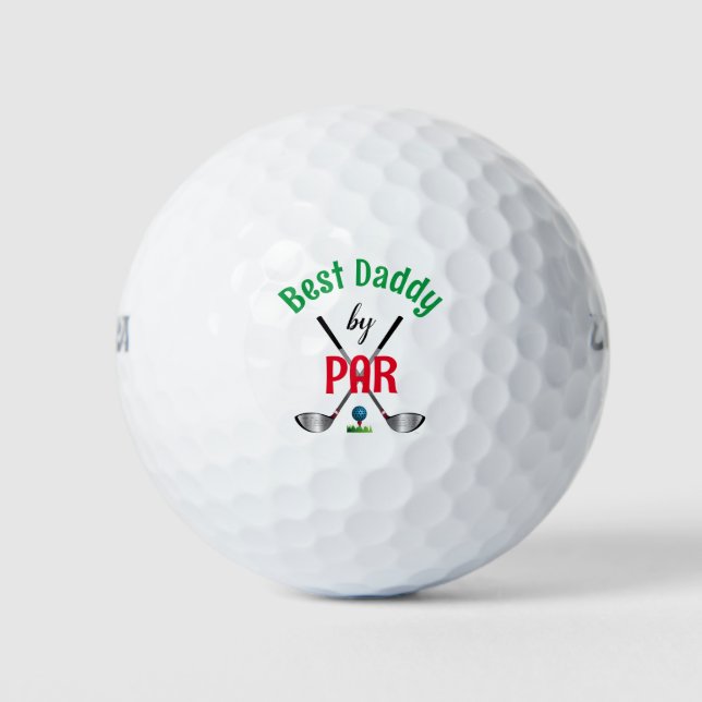 Best Daddy by PAR, Cooler Vatertag Golfball (Vorderseite)