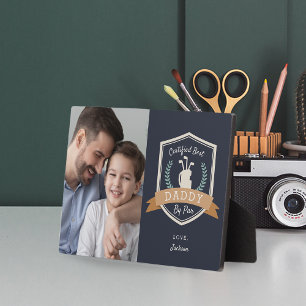 Best Daddy by Par   Golf Vater Foto Fotoplatte