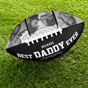 BEST DADDY EVENT Modernes Cool Schwarz/Weiß Football