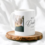 Best Daddy Ever Calligraphy Foto Kaffeemaschine Ta Kaffeetasse<br><div class="desc">Minimalistisch Best Daddy Ever in stilvoller Serife.</div>