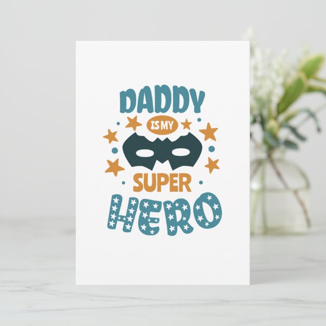 Best Daddy Ever Einladung (Stehend Vorderseite)