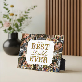 Best Daddy Ever Father's Day Photo Frame Collage Fotoplatte