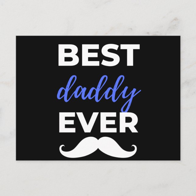 Best Daddy Ever Feiertagspostkarte (Vorderseite)