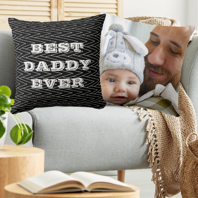 Best Daddy Ever Foto Kissen (Back And Front)