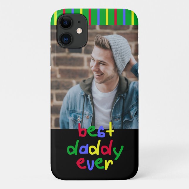 Best Daddy Ever Foto Personalisiert Case-Mate iPhone Hülle (Rückseite)