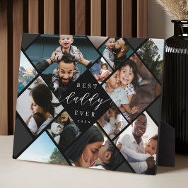 Best Daddy Ever Modern Photo Collage Gift Keepsake Fotoplatte