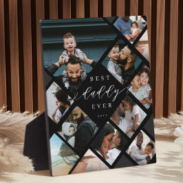 Best Daddy Ever Modern Photo Collage Gift Keepsake Fotoplatte