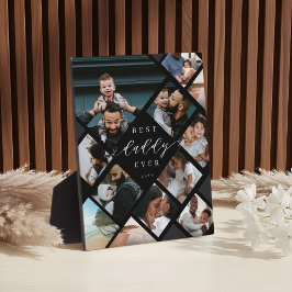 Best Daddy Ever Modern Photo Collage Gift Keepsake Fotoplatte