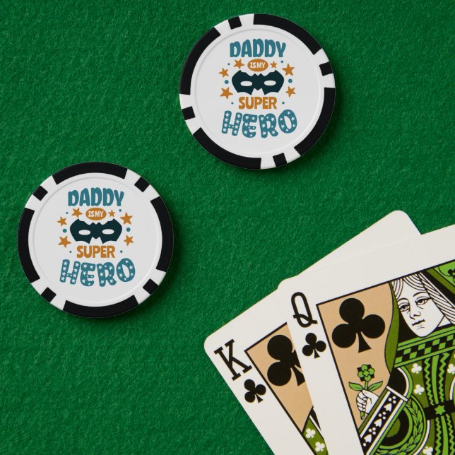 Best Daddy Ever Pokerchips (Pokertisch (doppelt))