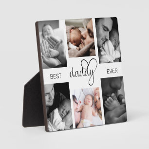 Best Daddy Ever Vatertag 6 FotoCollage Fotoplatte