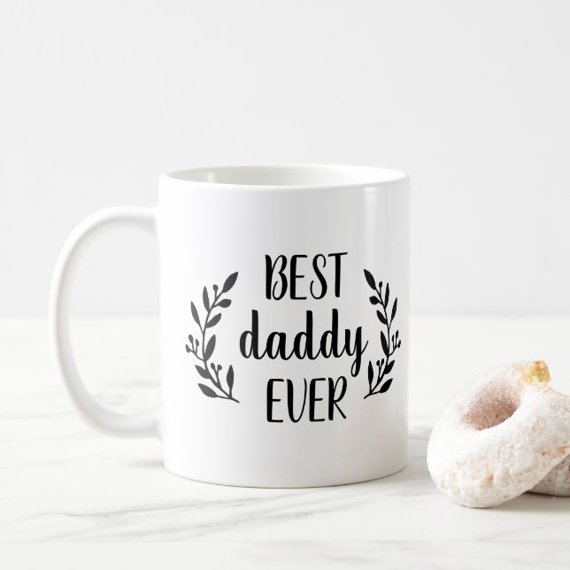 Best Daddy jemals Personalisiert Coffee Tasse (Mit Donut)