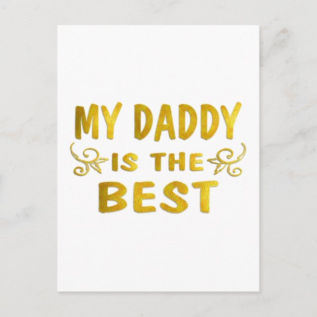 Best Daddy Postkarte (Vorderseite)