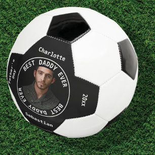 Best Daddy Vathers Day Foto Personalisiert Fußball