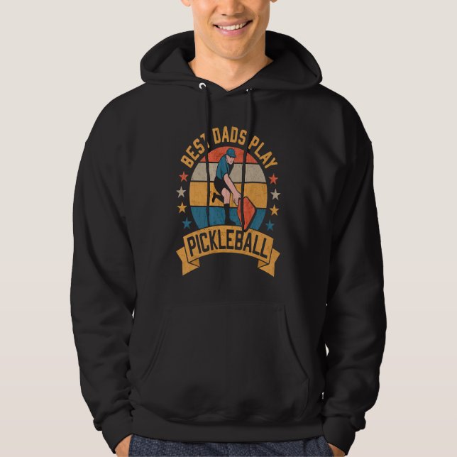 Best Dads play Pickleball  Dad Pickleball Hoodie (Vorderseite)