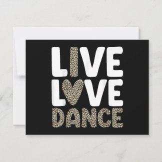 Best Dance Art of Men Girls Boys Dance Da Feiertagskarte