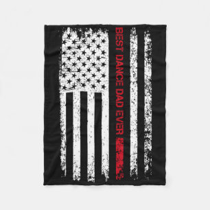 Best Dance Vater Ever American Flag Dancer Vater F Fleecedecke