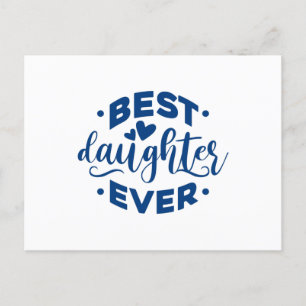 Best Daughter Ever Postkarte