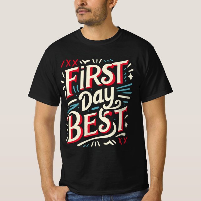 Best Day Best Back Back to School Klasse Stil T-Shirt (Vorderseite)
