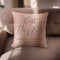 Best Day Ever Rose Gold Blush Pink Hochzeit