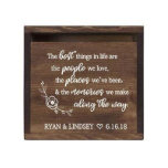 Best Dings in Life Extravagant Walnut Wood Card Bo<br><div class="desc">Diese elegante Hochzeitskartentasche ist perfekt für Ihren großen Tag. Hergestellt aus robustem Holz mit einem ausreichenden Versandschlitz. Nach der Hochzeit kann es zu einem großen Sake werden,  wo Sie Foto Momente und Erinnerungen Ihres großen Tages.</div>