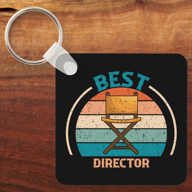 Best Director - Retro Style Schlüsselanhänger (Vorderseite)