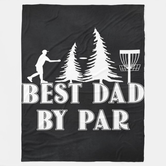 Best Disc Golf Dad Golfer | Funny gift for Dad Fleecedecke (Vorderseite)