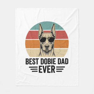 Best Dobie Dad Ever Vintage Dobermann Shirt_1 Fleecedecke