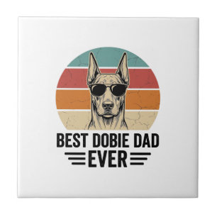 Best Dobie Dad Ever Vintage Dobermann Shirt_1 Fliese