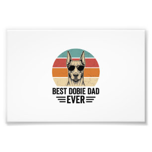 Best Dobie Dad Ever Vintage Dobermann Shirt_1 Fotodruck