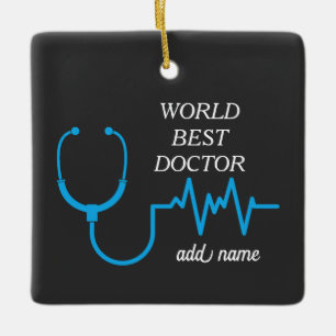 Best Doctor je Appreciation World's Bestes Doc Keramikornament