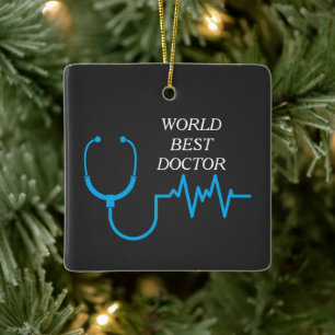 Best Doctor je Appreciation World's Bestes Doc Keramikornament