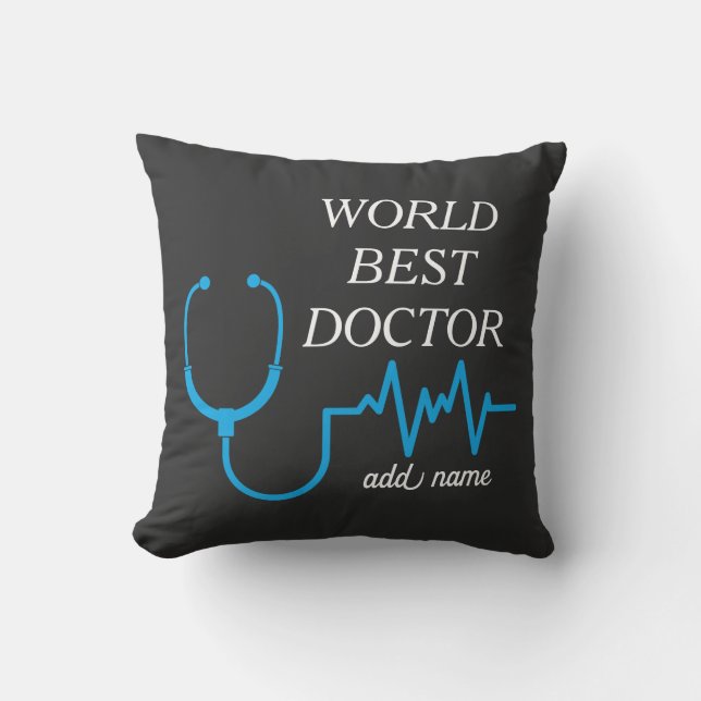 Best Doctor je Appreciation World's Bestes Doc Kissen (Vorderseite)
