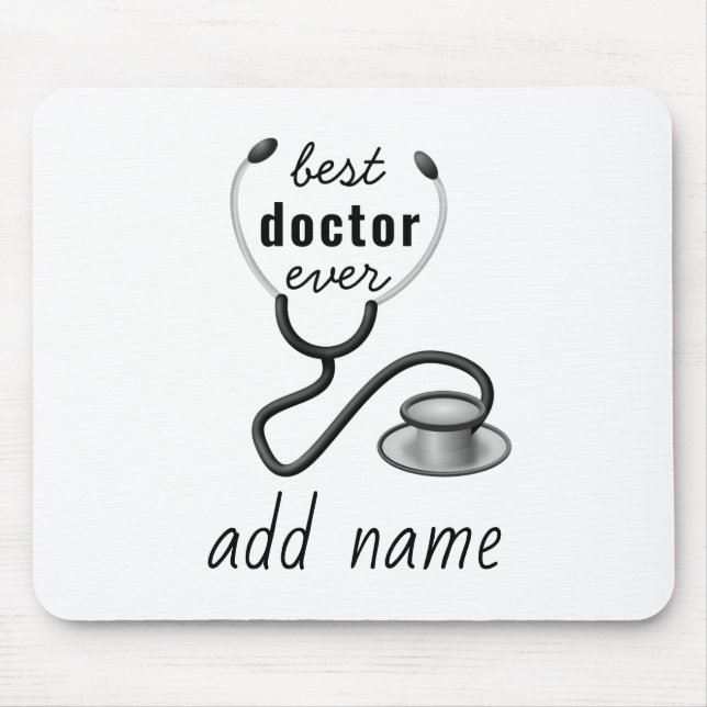 Best Doctor je Appreciation World's Bestes Doc Mousepad (Vorne)
